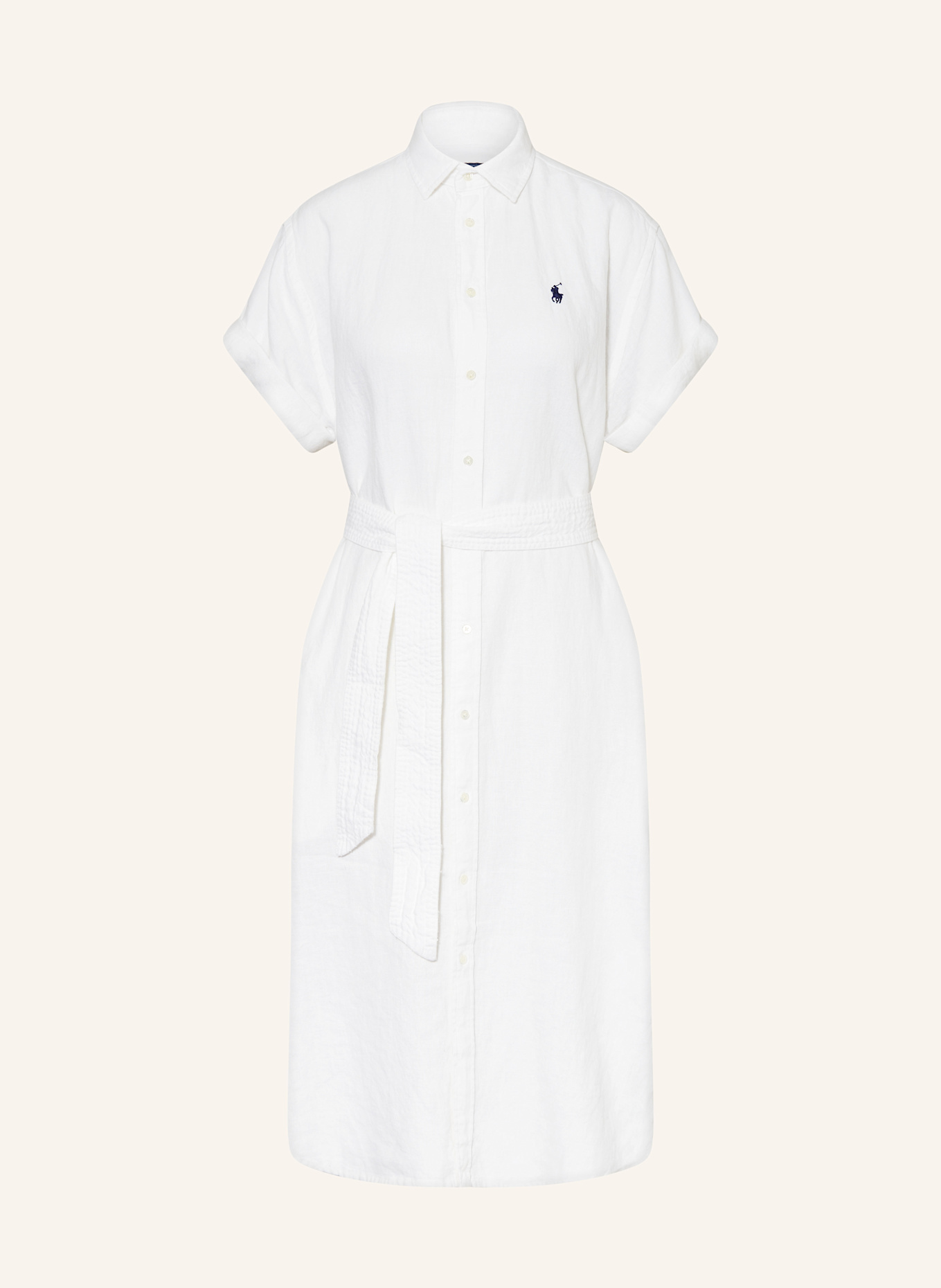 

Платье-Рубашка из льна Polo Ralph Lauren, белый