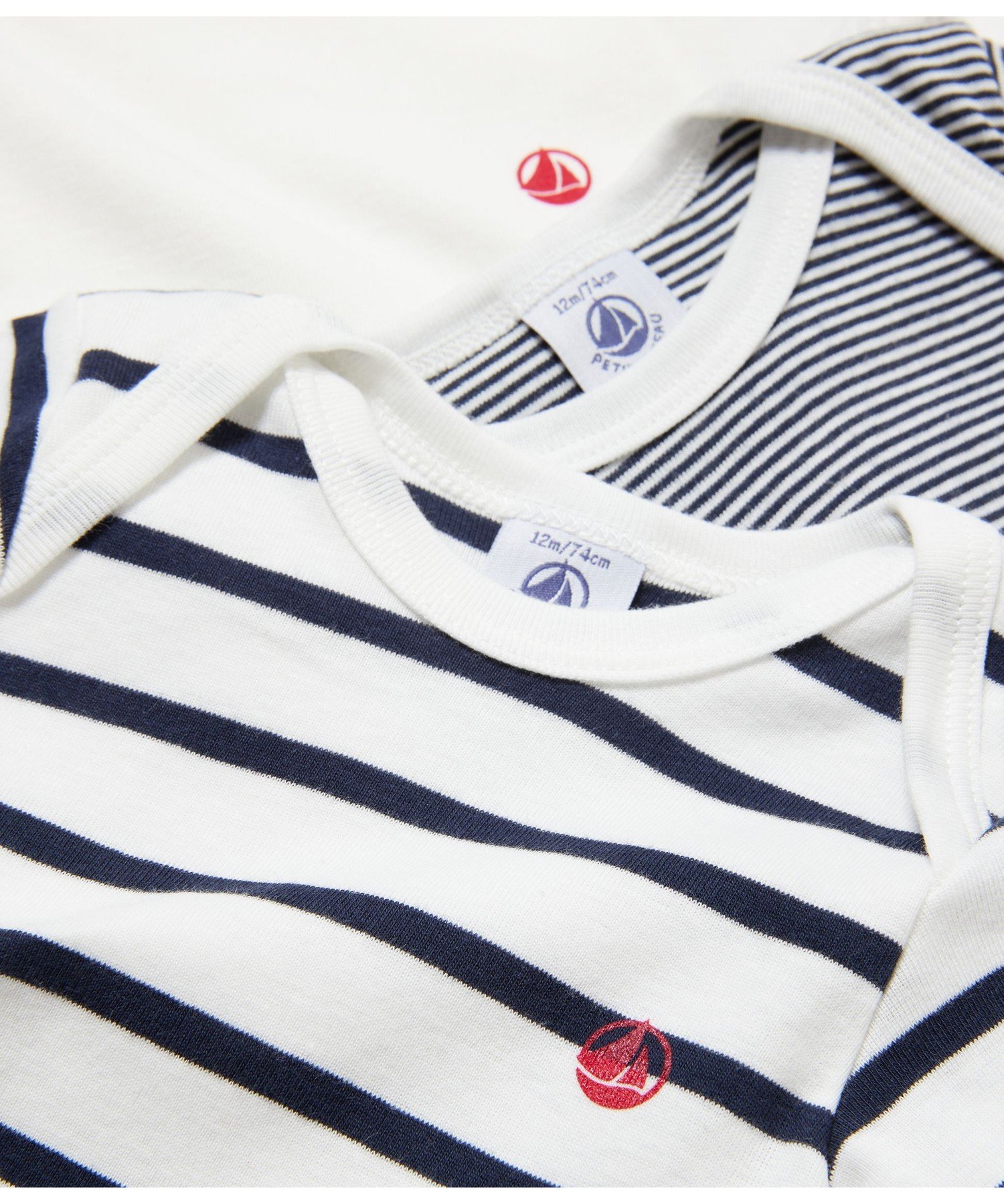 Боди с короткими рукавами (комплект из 3 предметов) PETIT BATEAU, Color 1 — фото 3