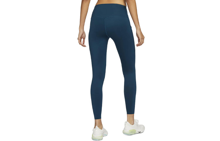 Nike SS23 Спортивные Брюки Женские С Вышивкой Соломенно-Голубые, Фиолетово-Синие — фото 3