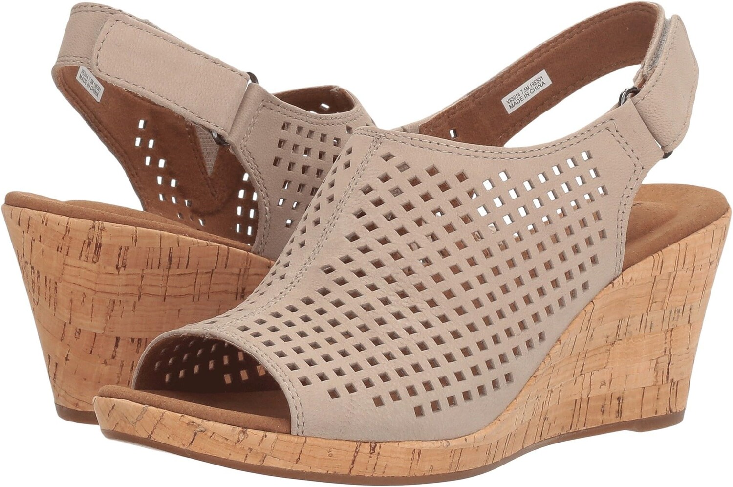 

Босоножки Briah Perf Sling Rockport, цвет Taupe Leather