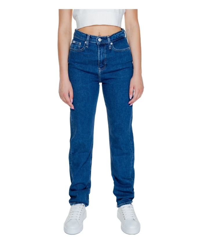 

Простые женские джинсы на молнии Calvin Klein Jeans, синий