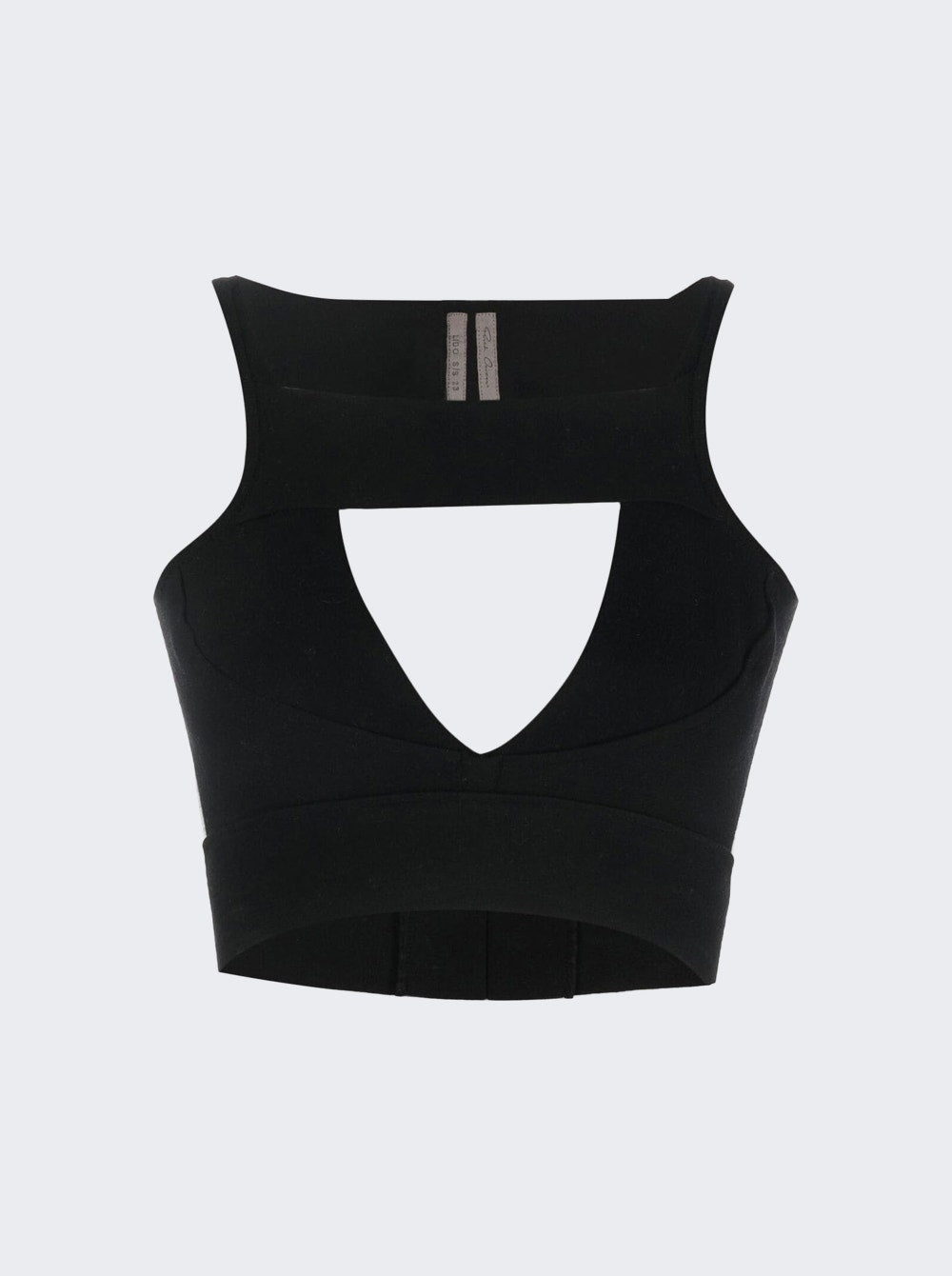 

Топ-бюстгальтер с застежкой-молнией Rick Owens, черный