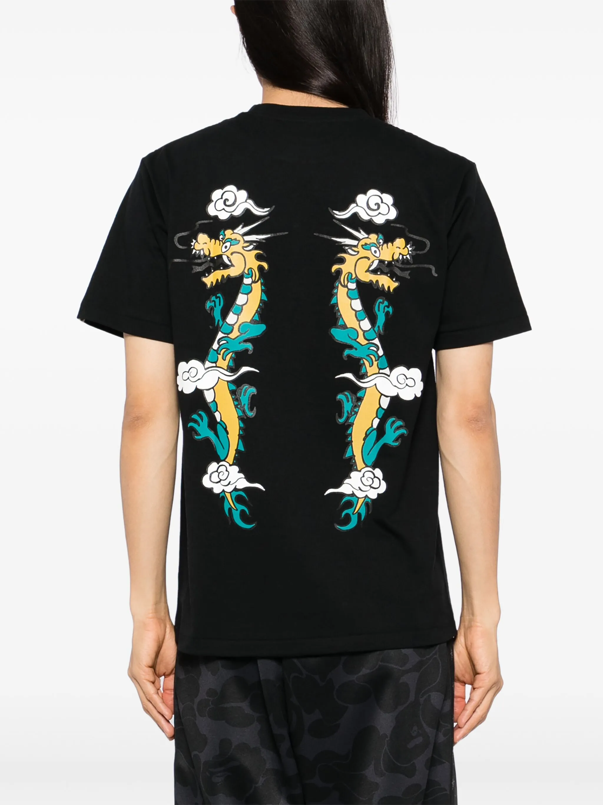 Футболка с принтом A Bathing Ape, черный — фото 3