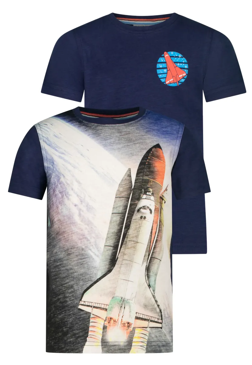 

Футболка "Соль и перец" "Space Shuttle" с реалистичным фотопринтом Salt And Pepper, синий