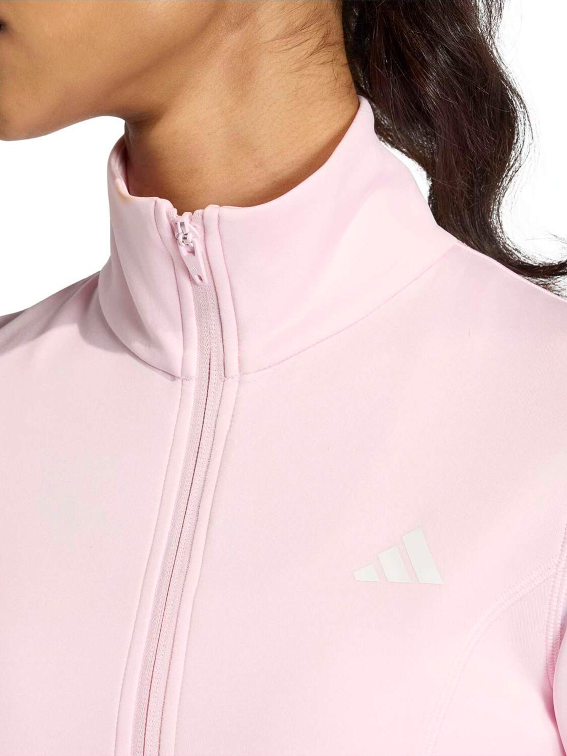 Adidas Performance Спортивный худи на молнии 'OPT ESS' в цвете Rose — фото 3