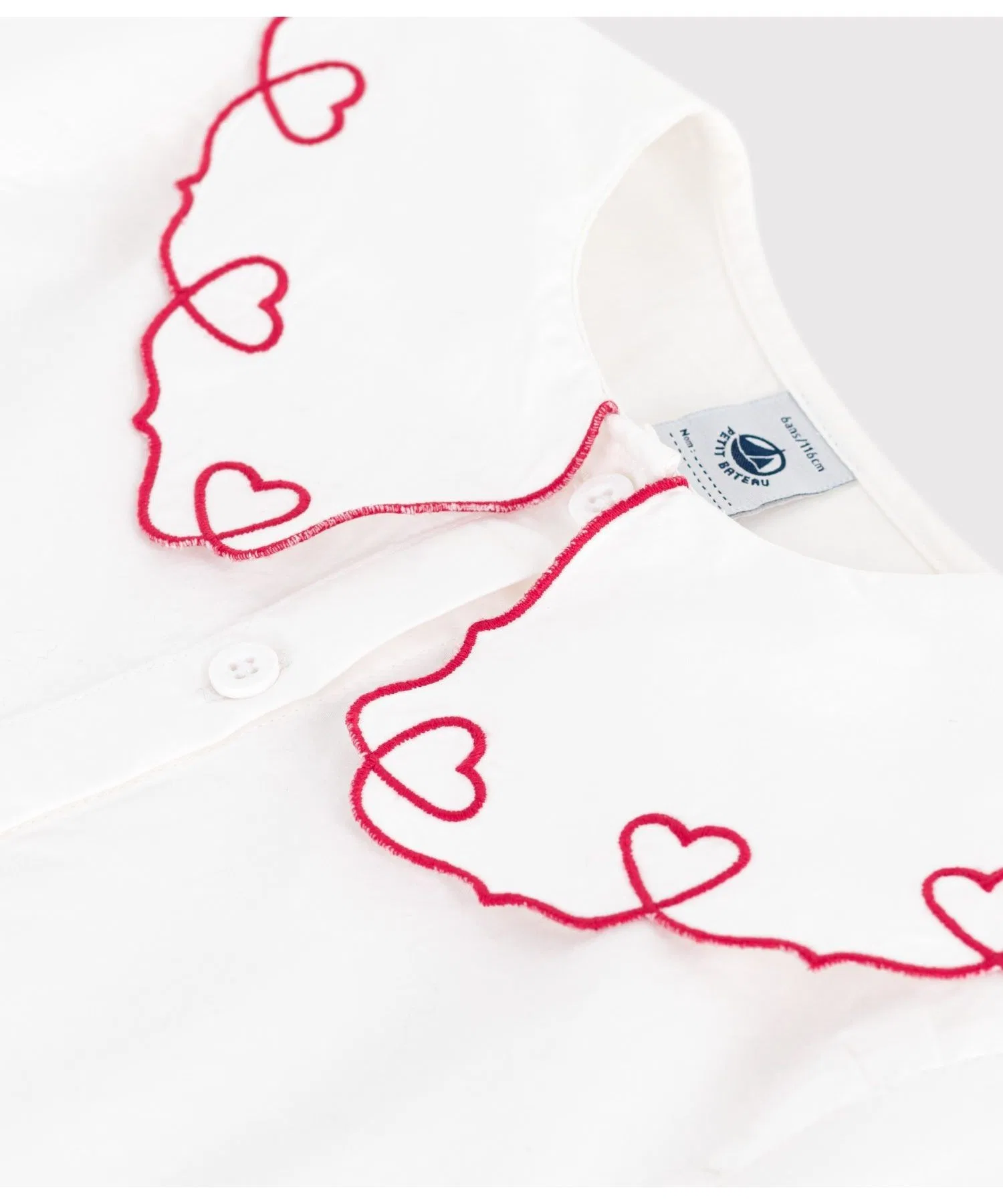 Детская блузка PETIT BATEAU с воротником-кармен — фото 3