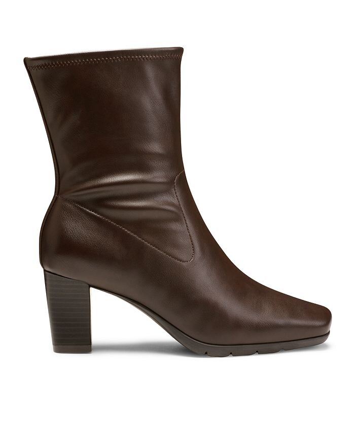 Женские ботильоны на каблуке цвета корицы Aerosoles, коричневый — фото 2