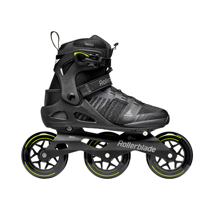 

RollerBlade Роликовые коньки Macroblade для взрослых, мужские и женские, для скорости и катания, черно-зеленые, размер 44
