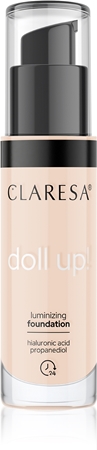 

Осветляющая основа для естественного вида Claresa Doll Up!, 03 Light Medium 34 g