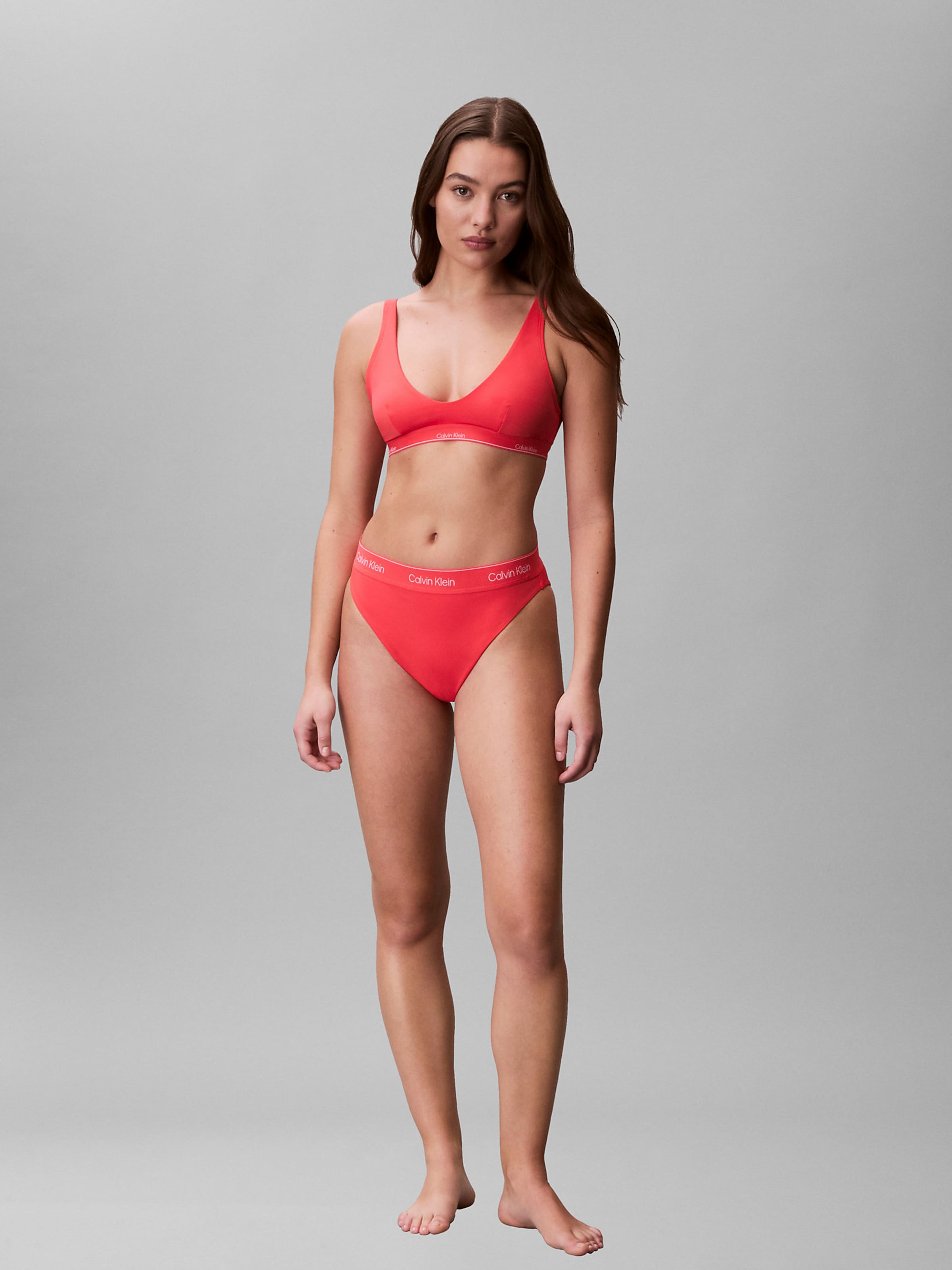 Calvin Klein Swimwear Бикини-трусики в оранжевом цвете — фото 2