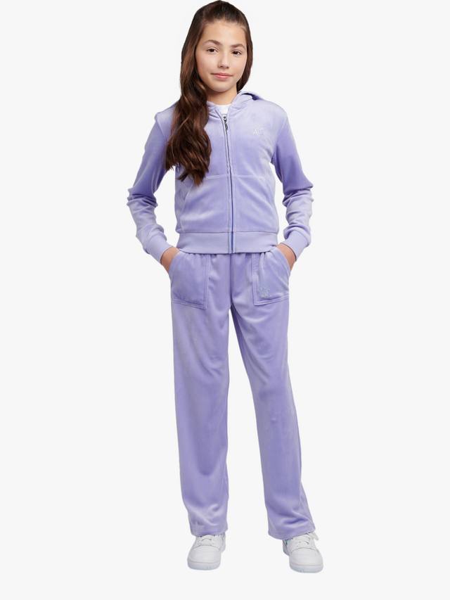 Детские спортивные брюки с пайетками и широкими штанинами Juicy Couture, Jacaranda — фото 2