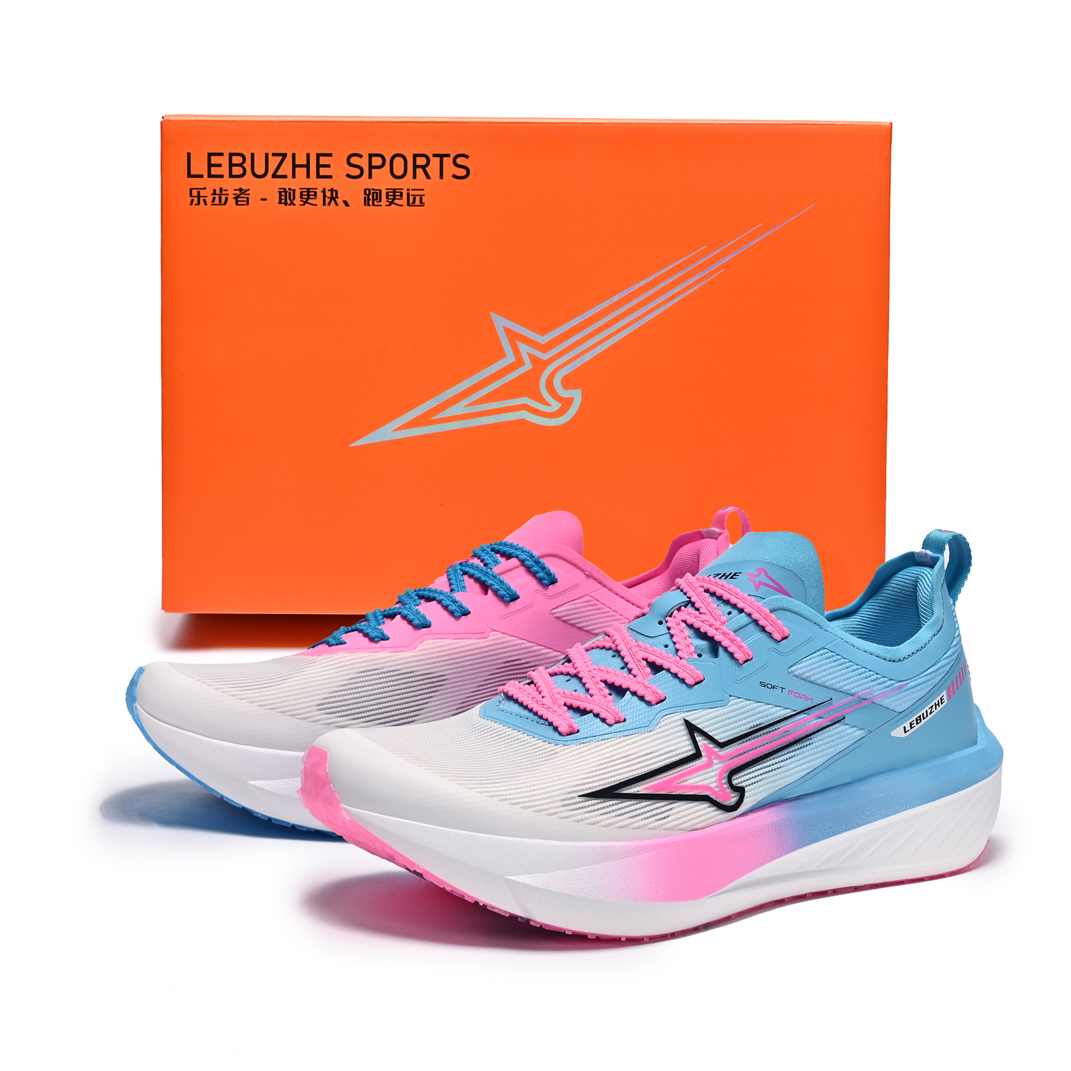 

LEBUZHE Низкие кроссовки унисекс небесно-голубые вишнёво-розовые непарные, цвет Sky Blue Cherry Pink/Mismatched