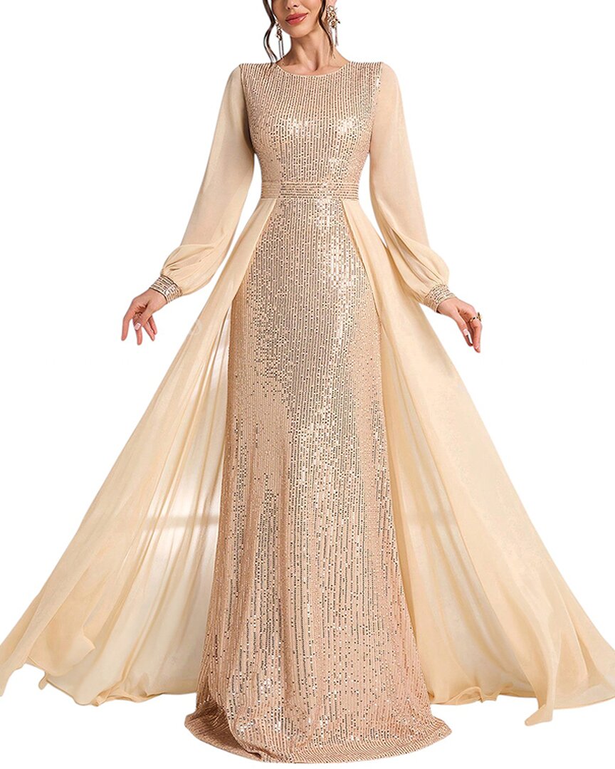 

Макси-платье Silvia Rufino, Champagne