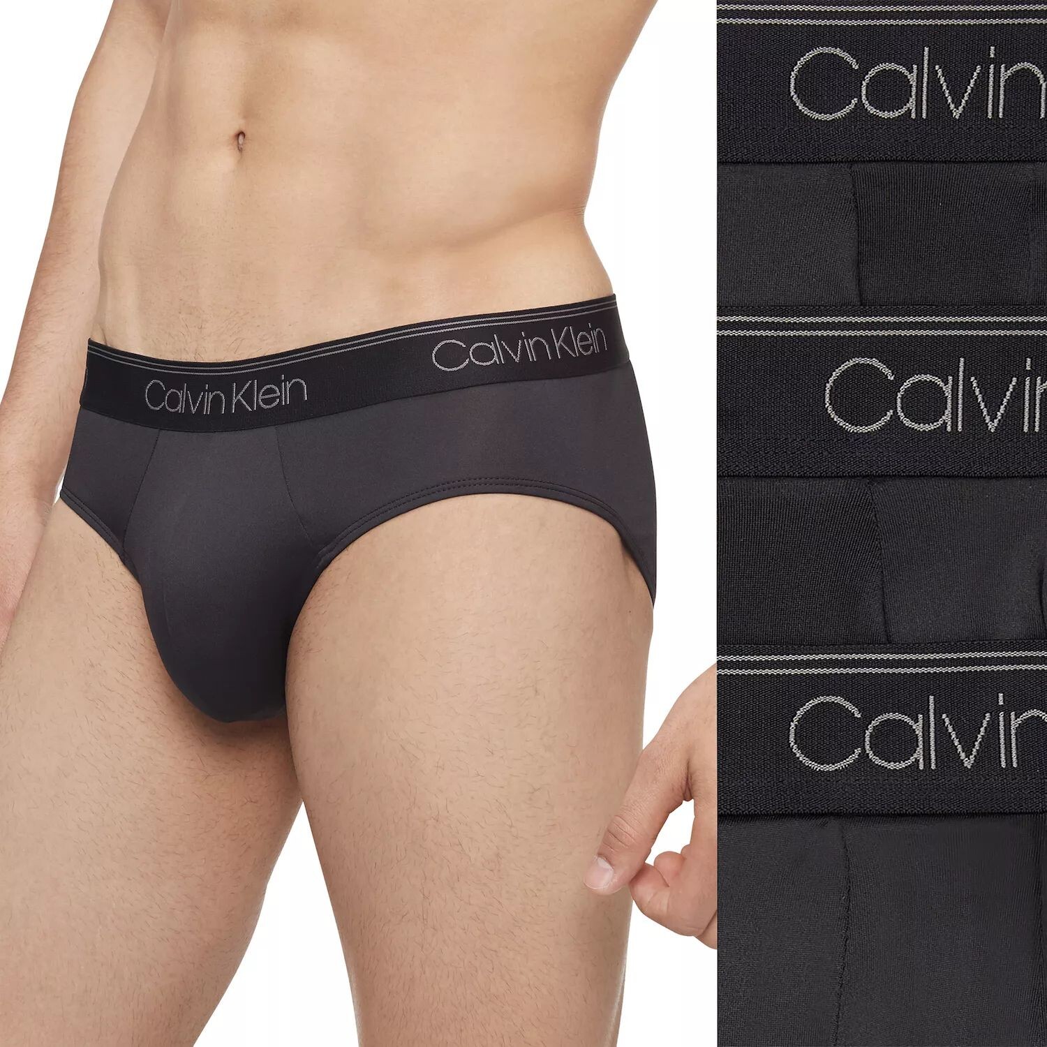 

Мужские трусы Calvin Klein из эластичной микрофибры с низкой посадкой (3 шт.)