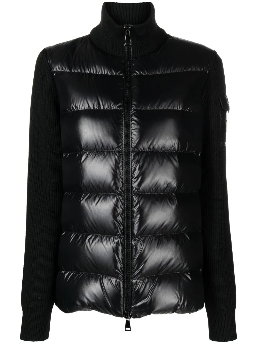 

Пуховик со вставками MONCLER, черный