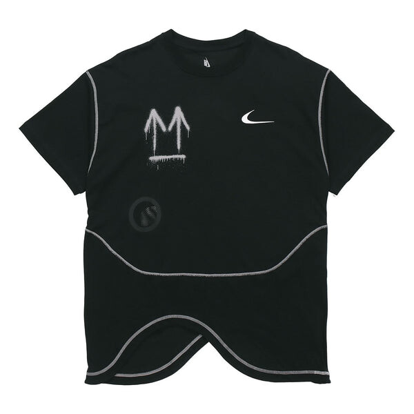 

Футболка x off-white nrg ru t-shirt 'black' Nike, черный
