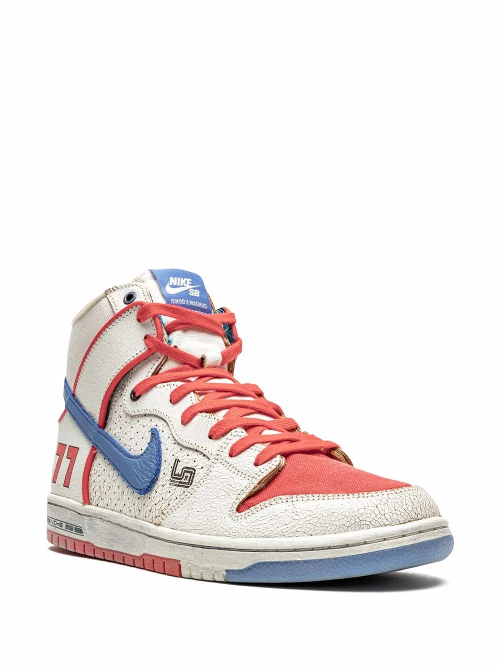 Кроссовки x Ishod Wair x Magnus Walker x Dunk High Pro Nike, белый — фото 2
