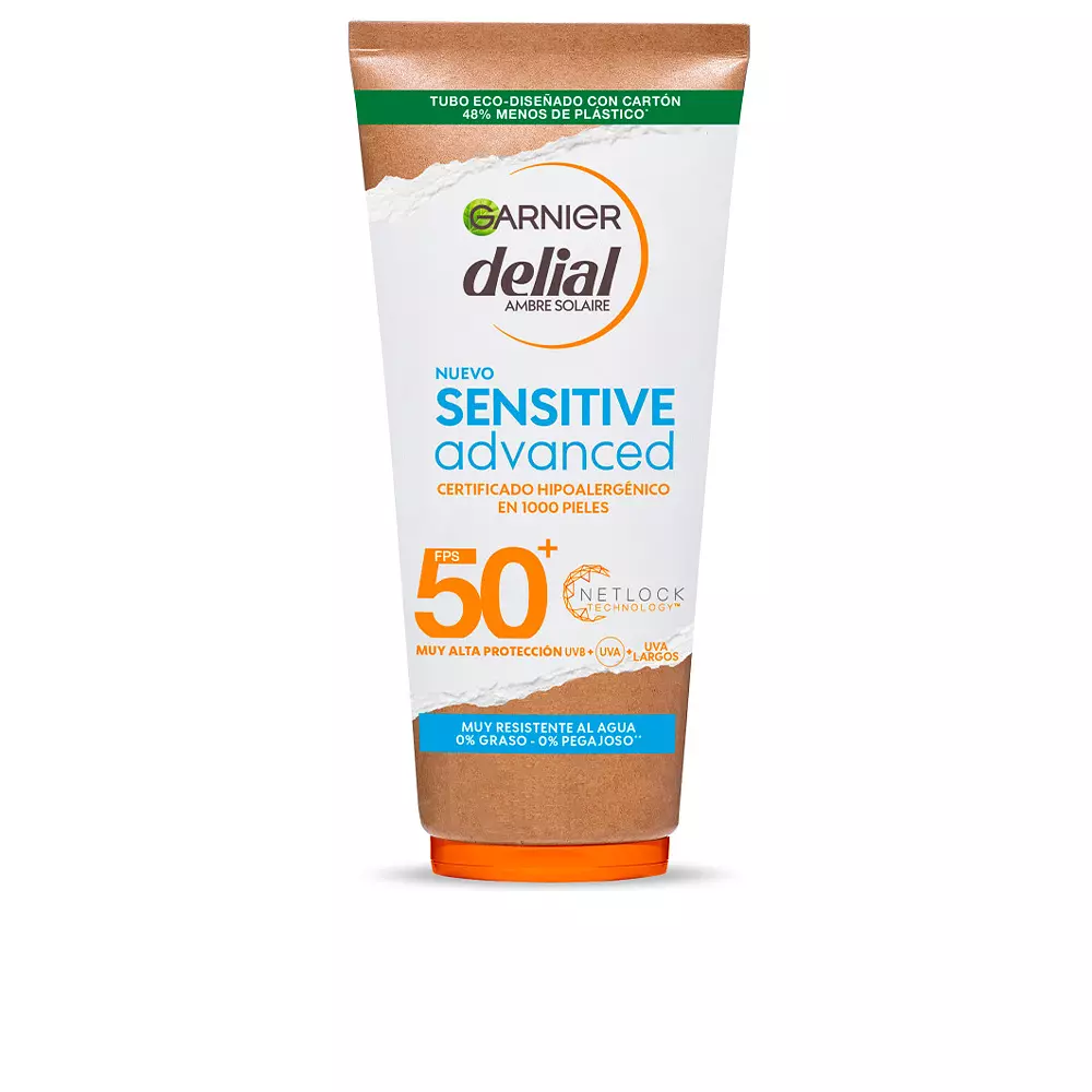 

Солнцезащитный крем Sensitive Advanced Leche Spf50+ Garnier, 200 мл