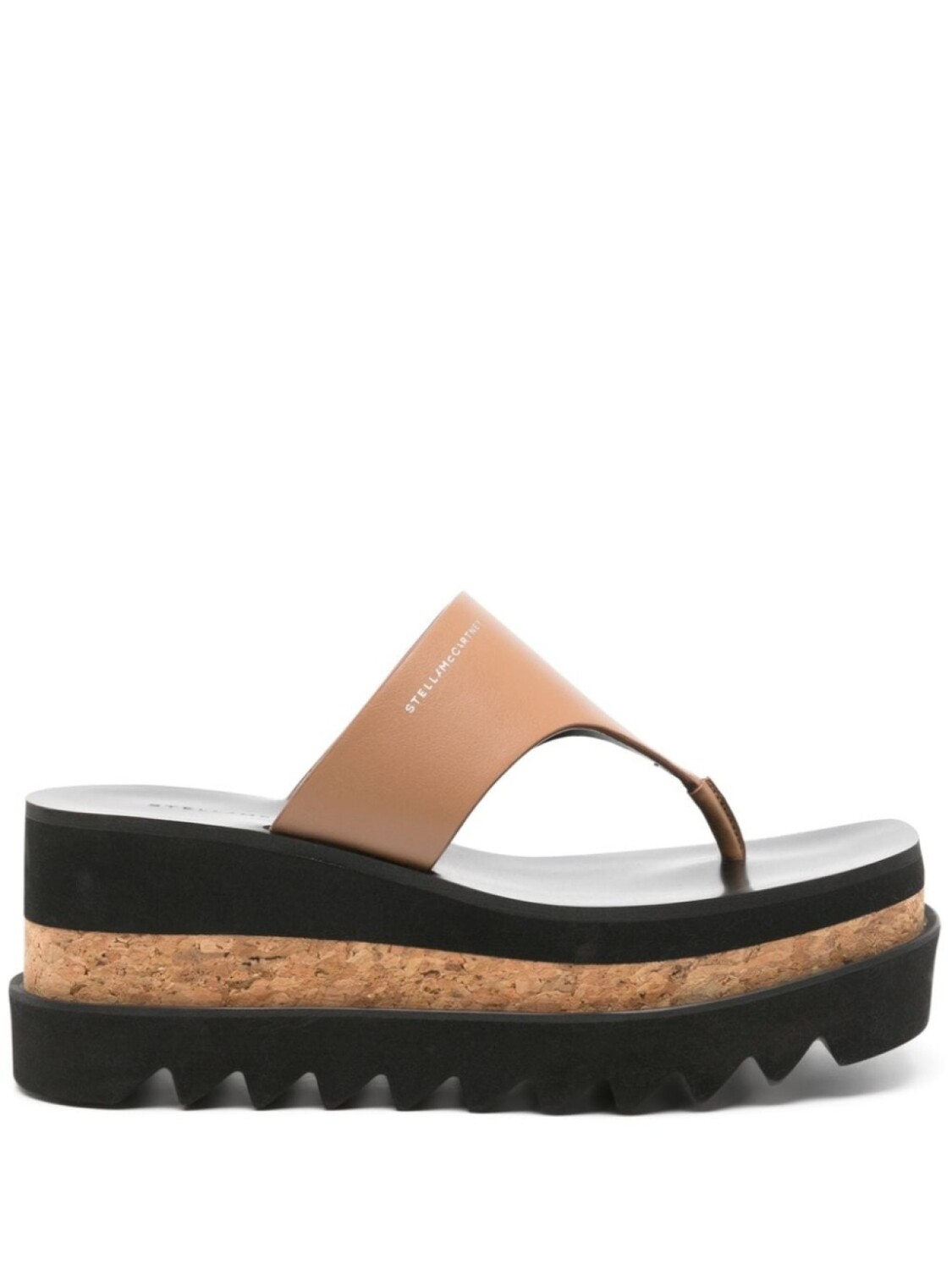 

Stella McCartney шлепанцы Sneak-Elyse на платформе, коричневый