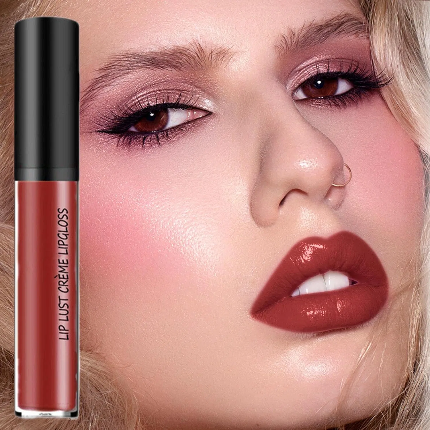 Блеск для губ Long Lasting Lip Plumers Gloss, бежевый, 1 шт — фото 3