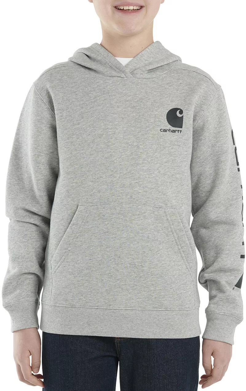 

Толстовка с рисунком Carhartt для мальчиков, цвет Grey Heather