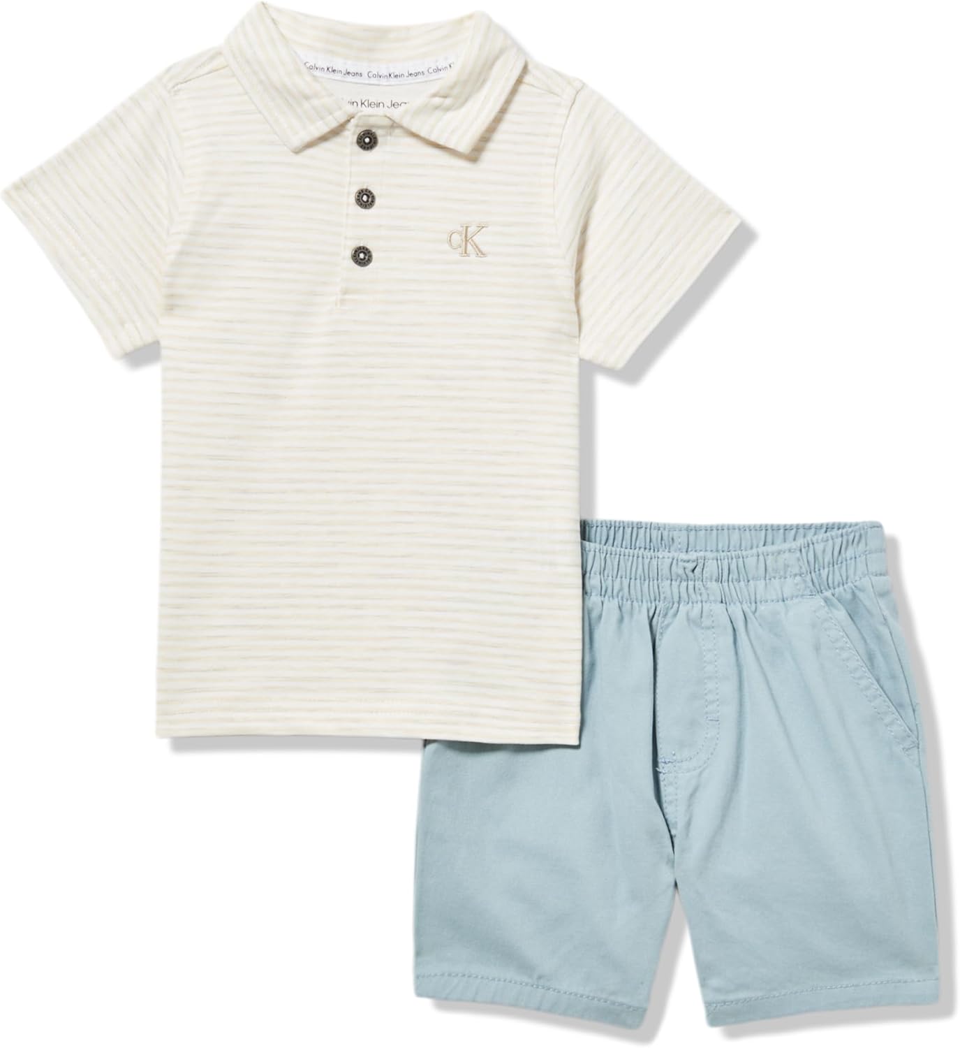 

Комплект из двух поло Calvin Klein для мальчиков, Platinum Heather/Arona