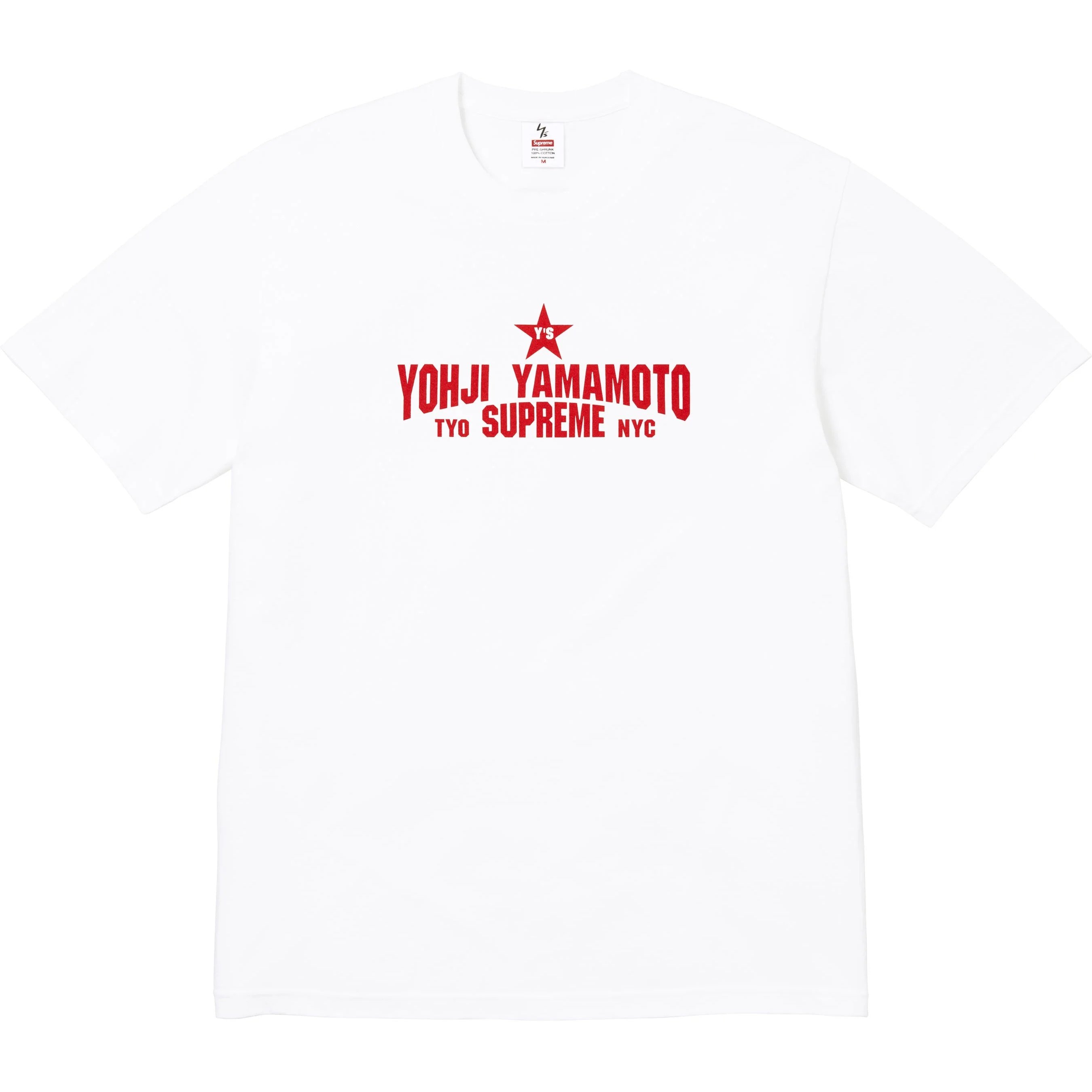 

Футболка X Yohji Yamamoto с принтом Star Logo Supreme, белый