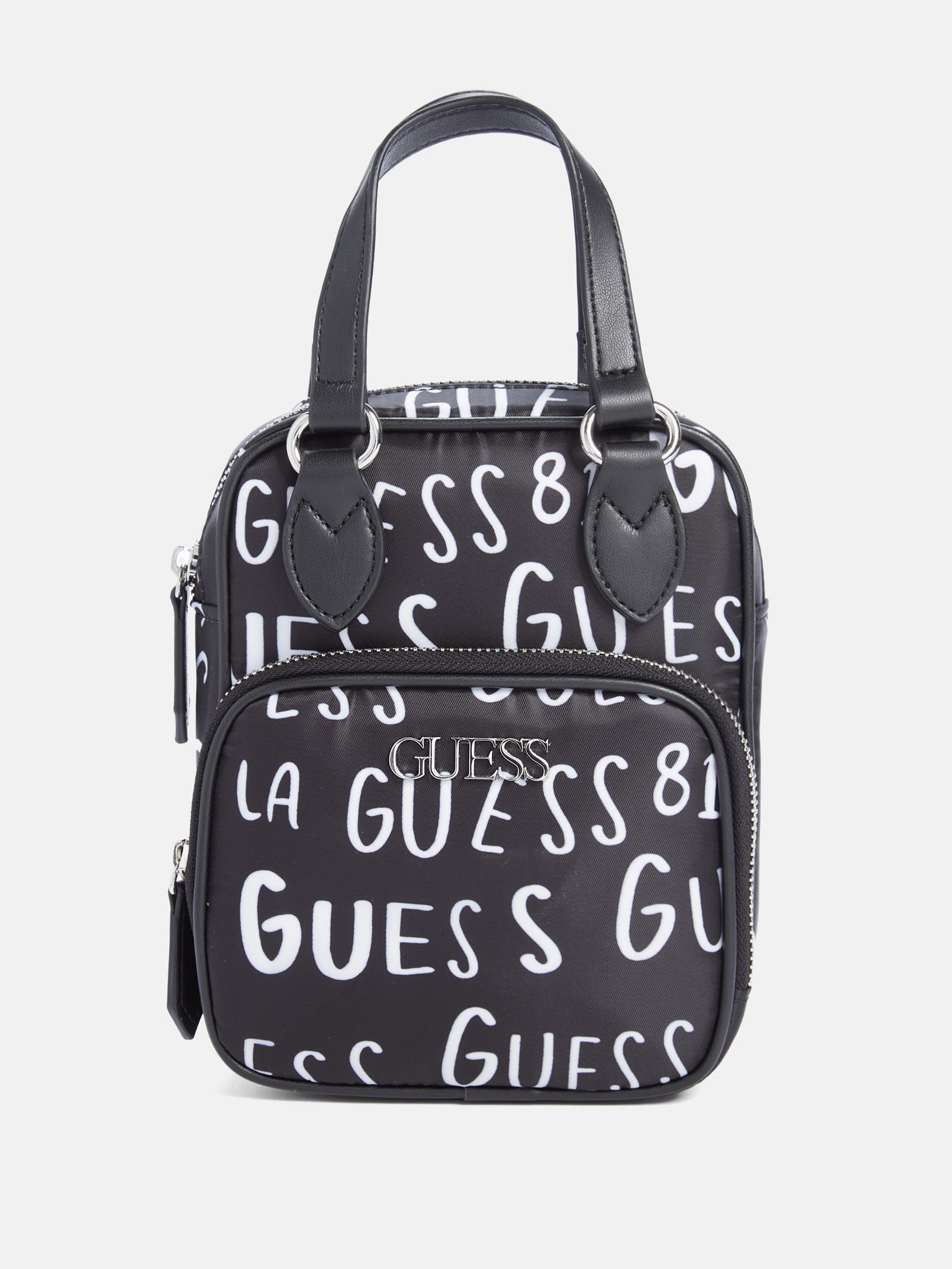

Сумка через плечо с логотипом из нейлона Guess Factory, черный