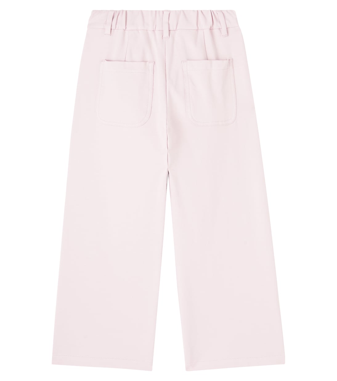 Спортивные брюки из хлопка Monili Brunello Cucinelli Kids, Pastel Pink — фото 3