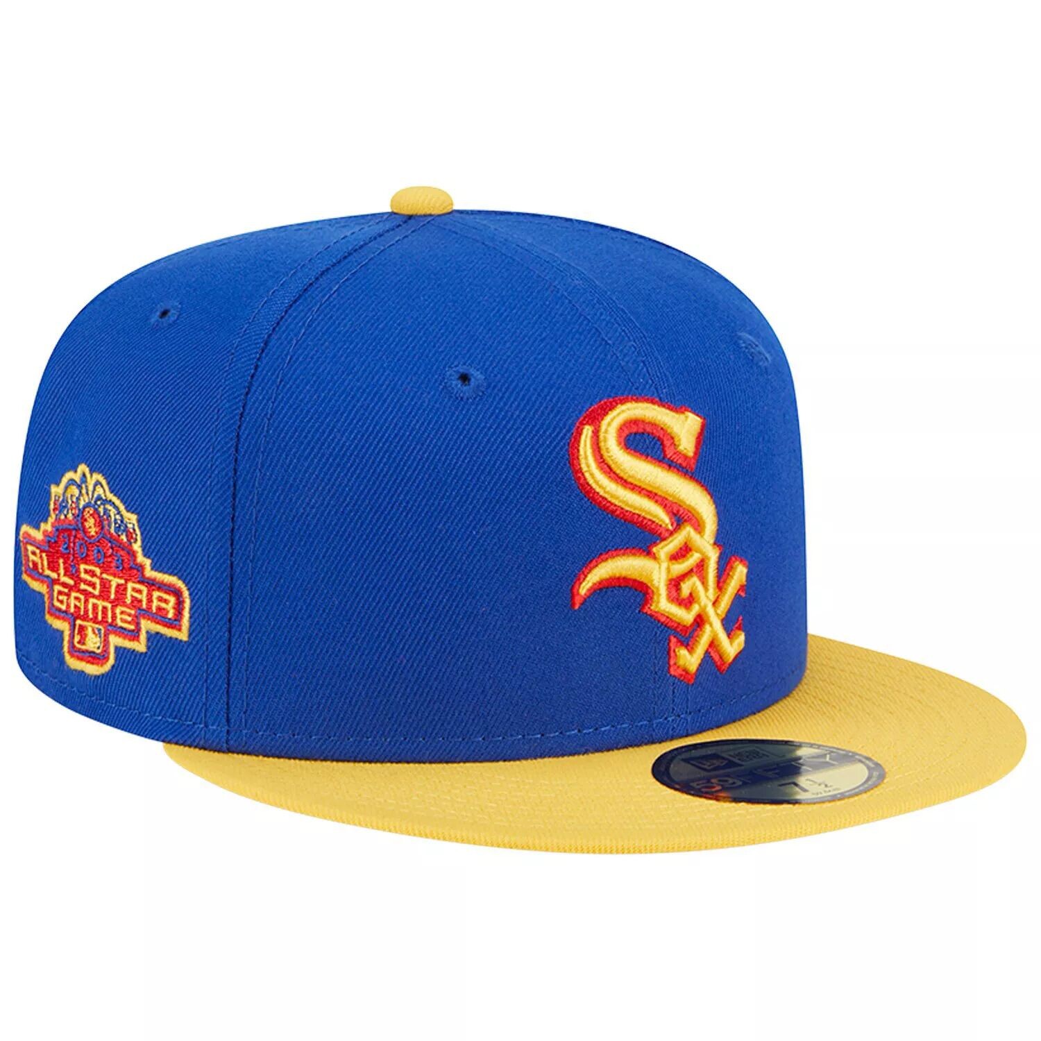 

Мужская приталенная кепка New Era Royal/желтый Chicago White Sox Empire 59FIFTY