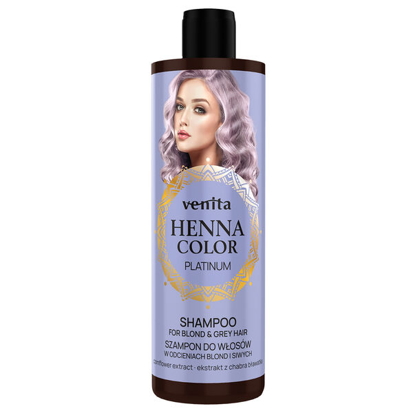 

Шампунь для мытья светлых и седых волос, 300 мл Venita Henna color