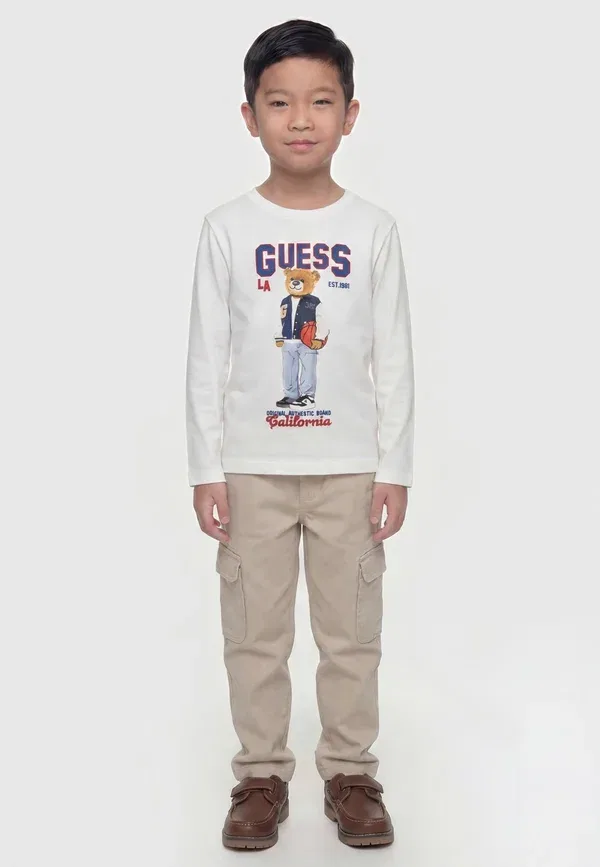 Футболка с длинным рукавом Guess, белый