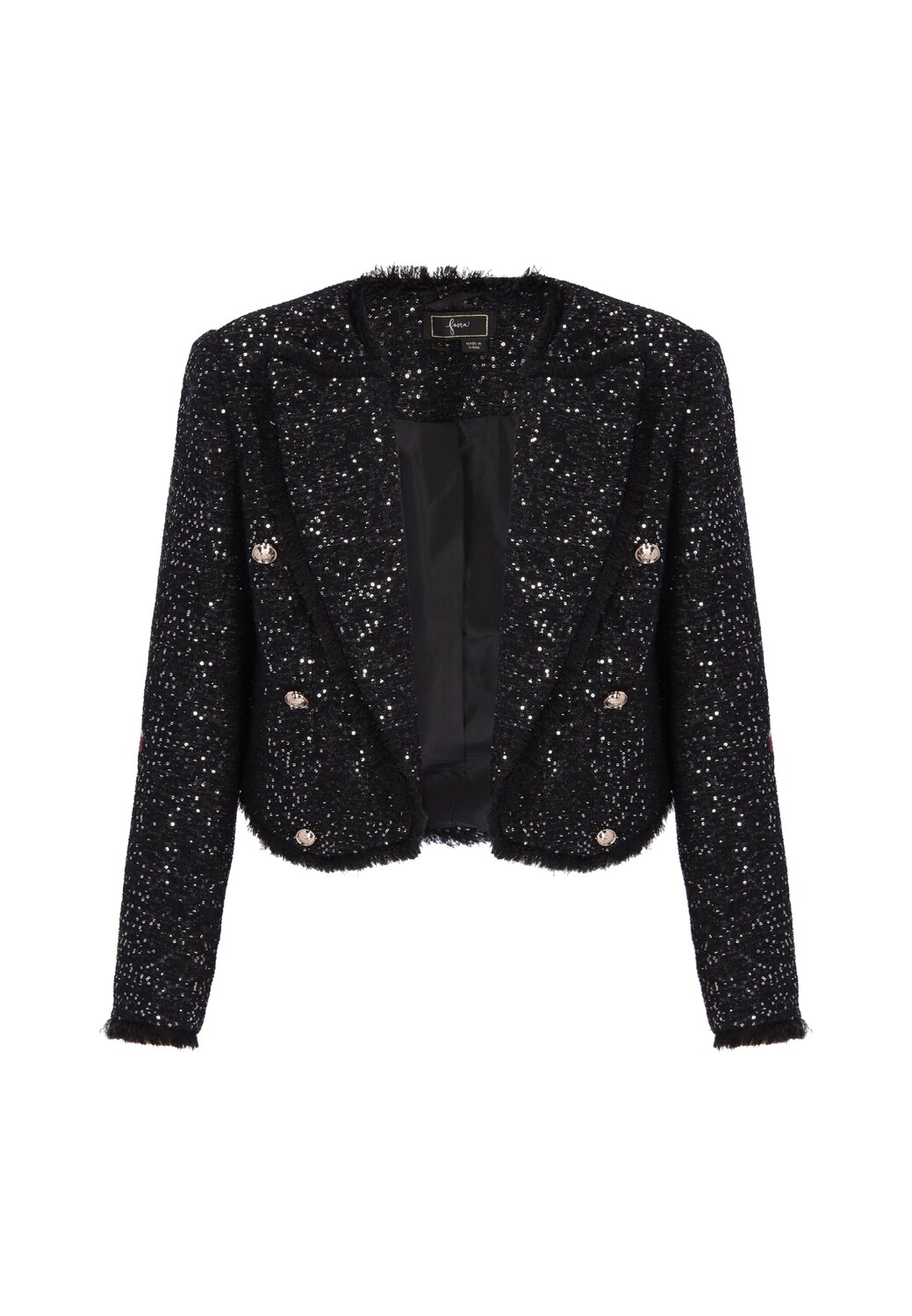 

Faina Пиджак в крапчатом черном цвете