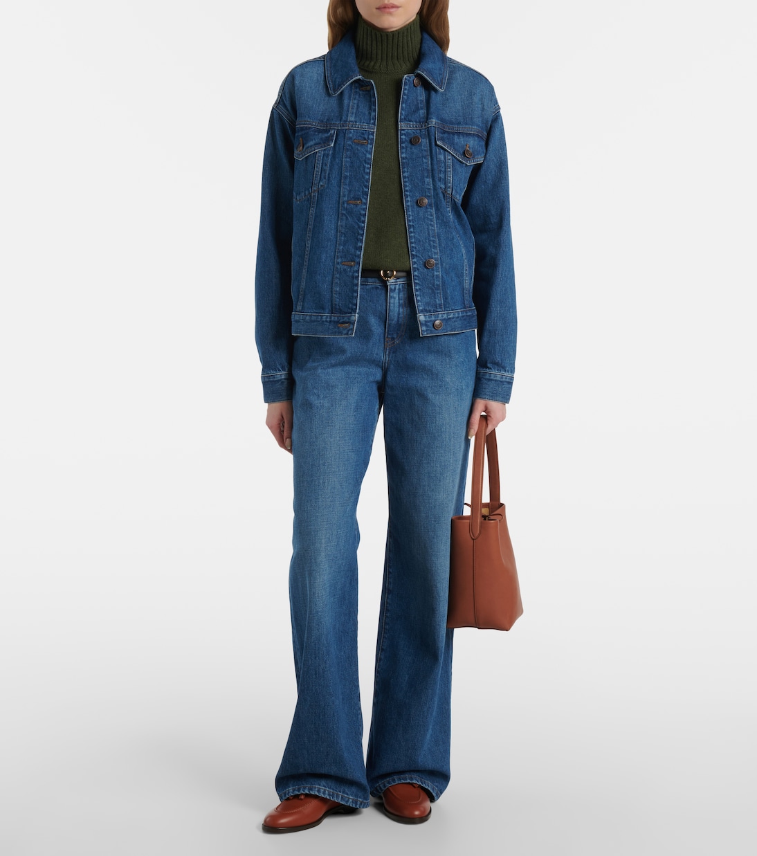 Кожаные лоферы Francis Loro Piana, Pecan Syrup — фото 3
