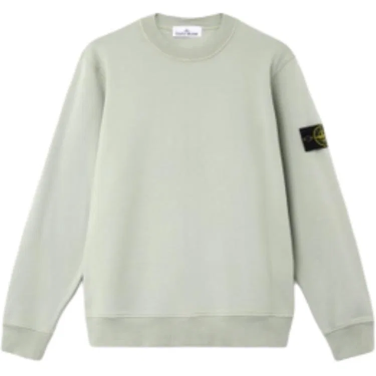 Свитшот с патчем-логотипом STONE ISLAND, Sage Green