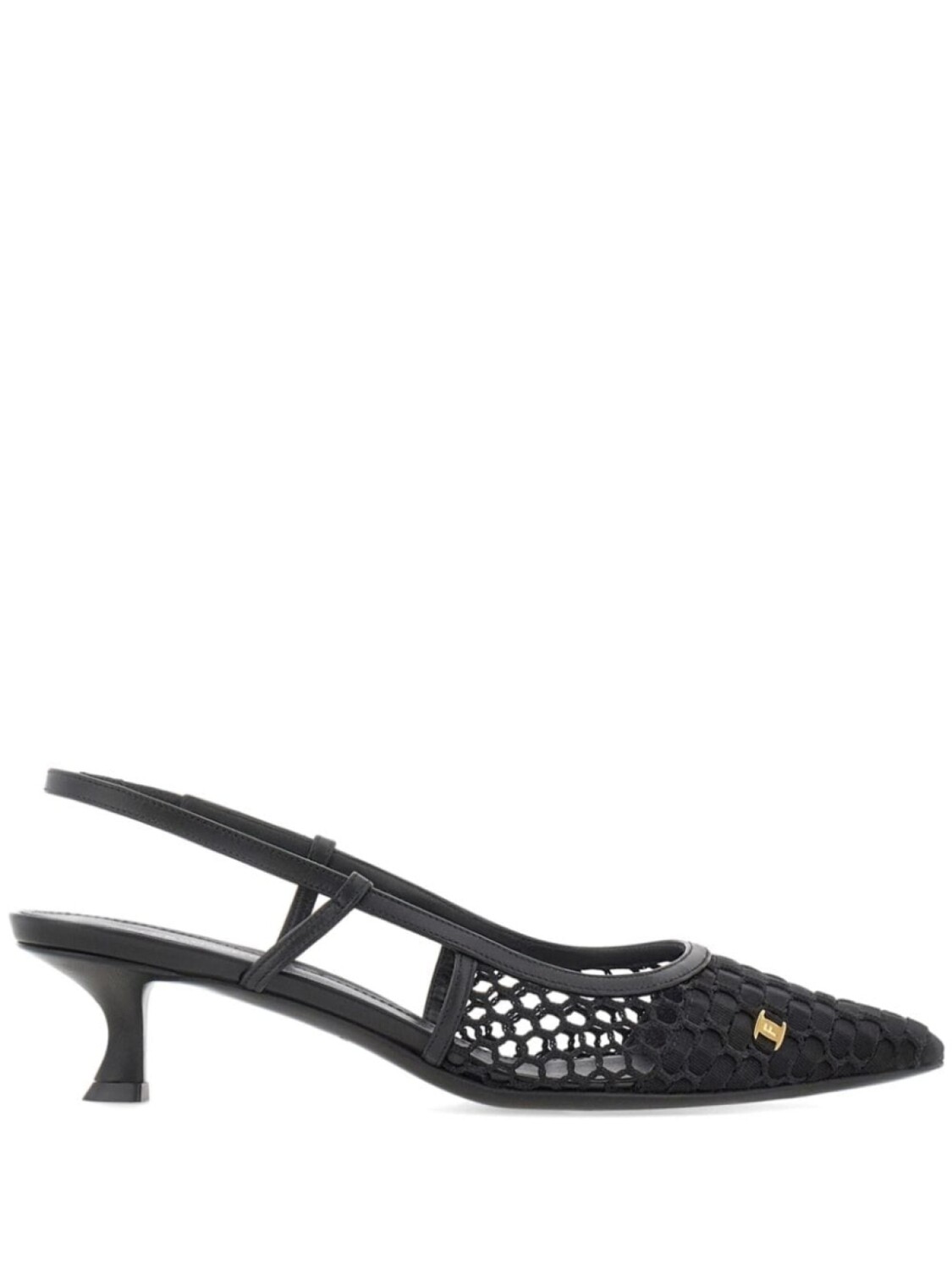 

Ferragamo туфли с ремешком на пятке и аппликацией Vara, черный