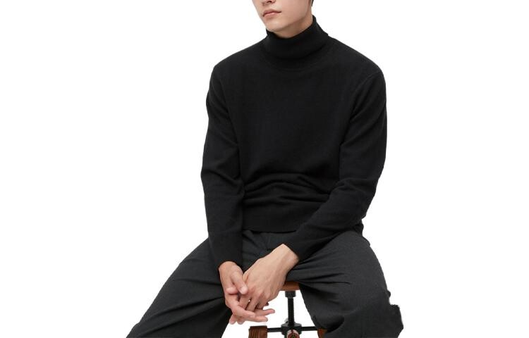 

Свитер мужской черный Uniqlo, черный