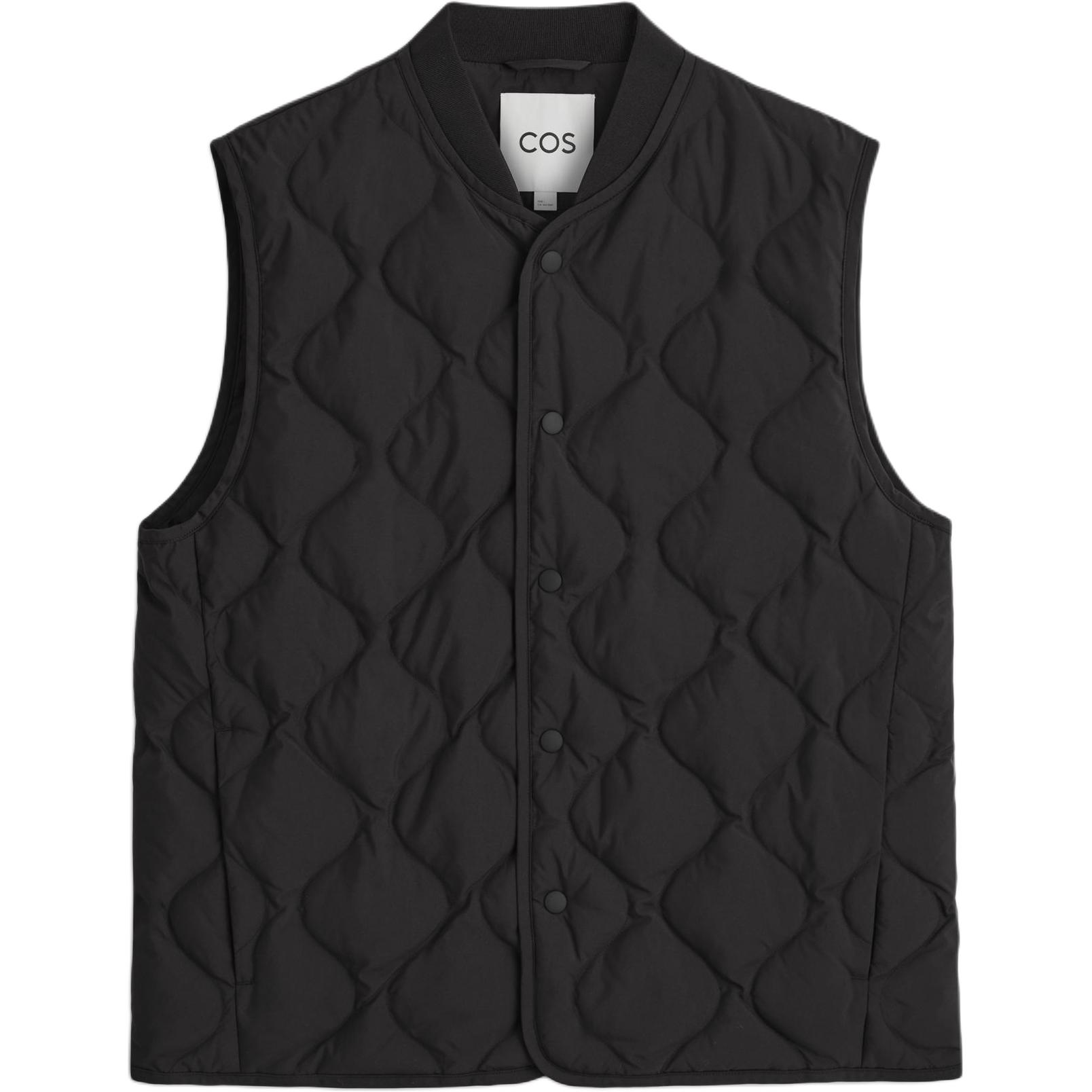 

COS Пуховик Down Vest Men's Black с бейсбольным воротником