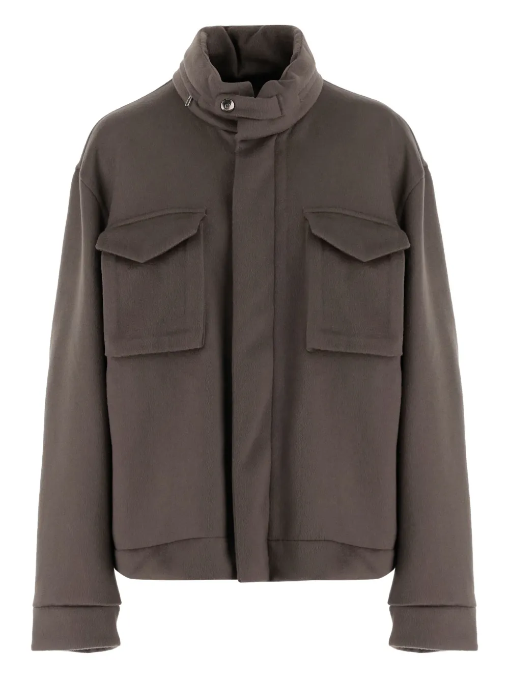 

Куртка из кашемировой смеси с карманами-клапанами GIORGIO ARMANI, серый