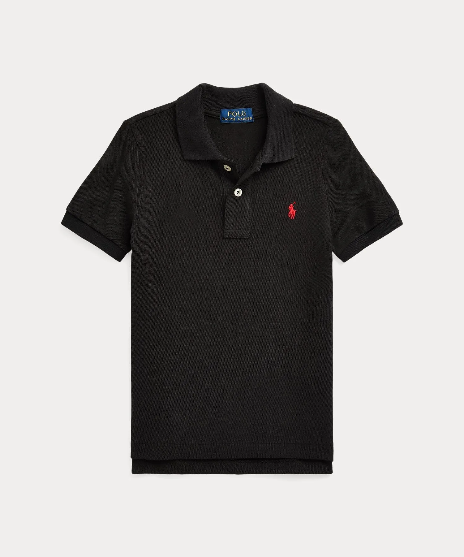 (Для мальчиков 2-7 лет) Хлопковая сетчатая рубашка-поло Polo Ralph Lauren, 001 Black