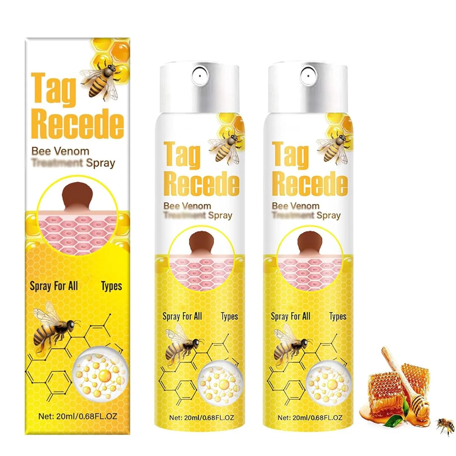 Спрей с пчелиным ядом Bee Smooth, 20 мл (2 шт.) Generisch