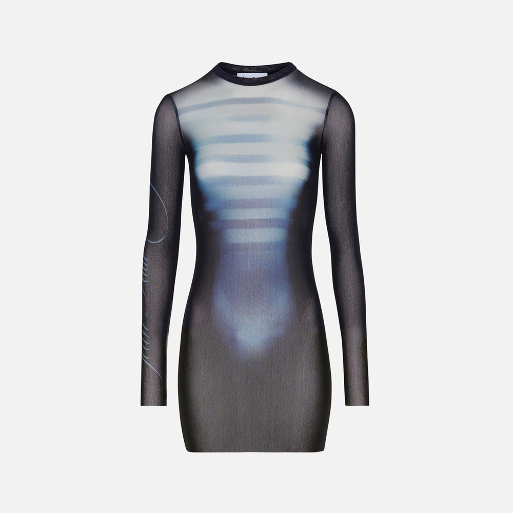 

Платье Jean Paul Gaultier Mesh Crew Neck Short Dress, цвет Le Male