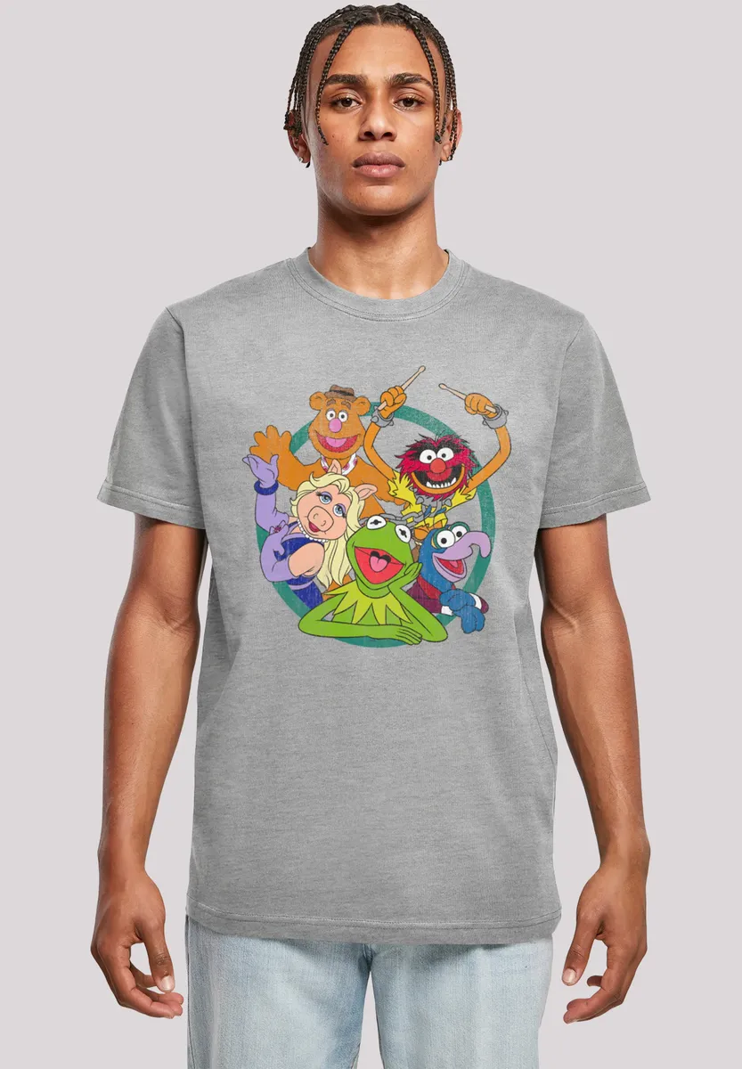 

Футболка F4NT4STIC "Disney The Muppets Group Circle", принт, серый