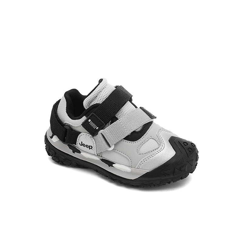 Кроссовки для бега Running Collection Slip Resistant, Abrasion Resistant, Lightweight Cushioning Low top детские Jeep, черный серый — фото 3