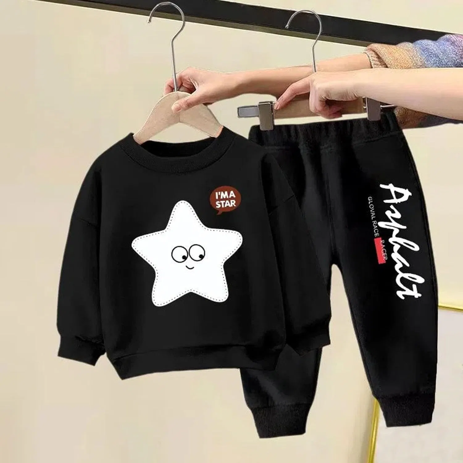 Детский спортивный костюм 2 предмета K-433 Black Boy Girl — фото 2