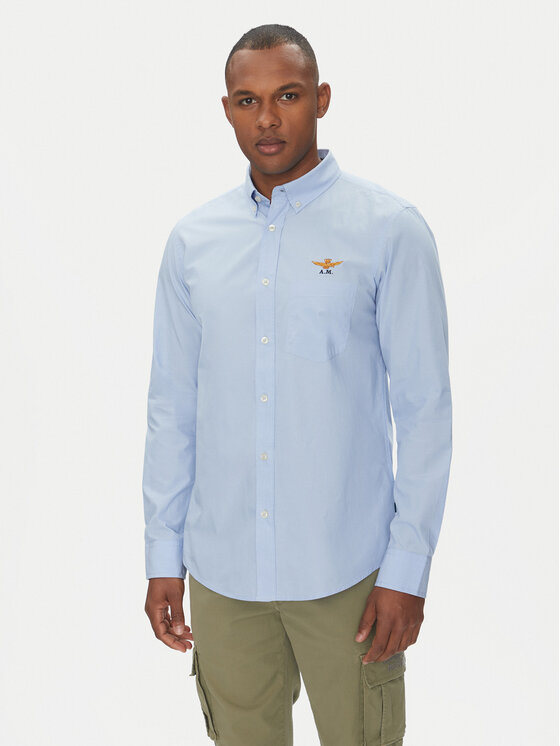 

Рубашка обычного кроя 251CA1277CT3532 Aeronautica Militare, синий