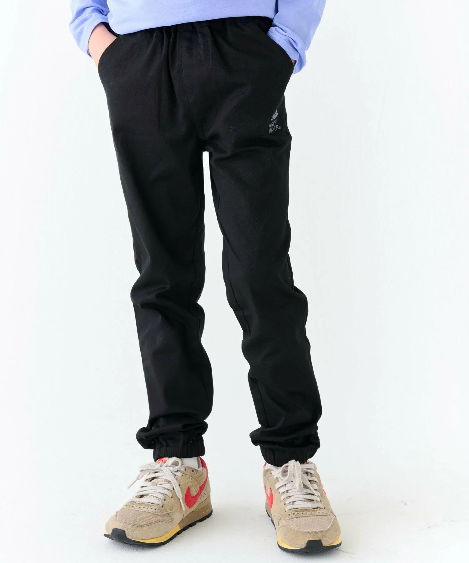 (К) Хлопковые эластичные спортивные брюки KRIFF MAYER, BLACK