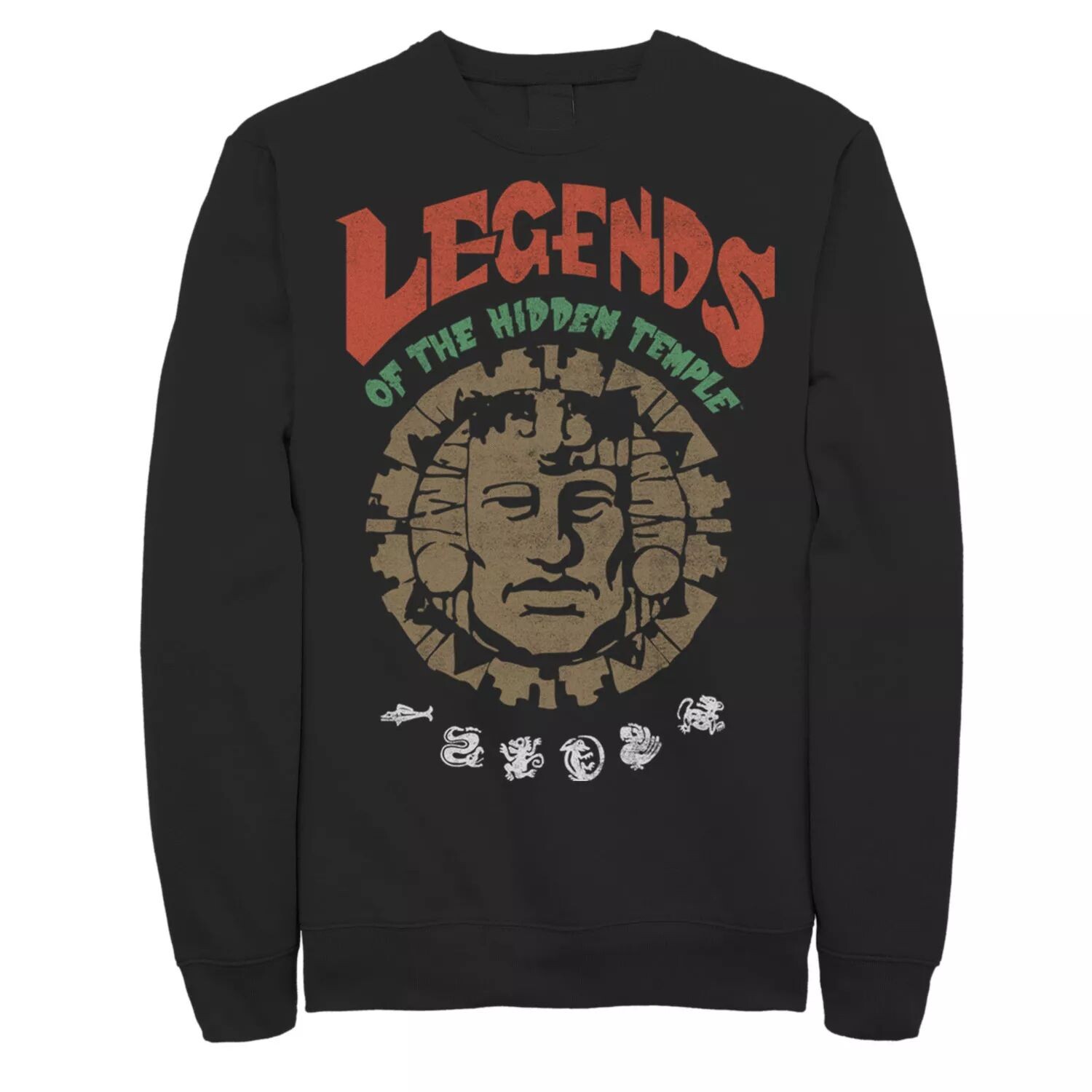 

Мужской винтажный флисовый постер Legends Of The Hidden Temple Nickelodeon, черный