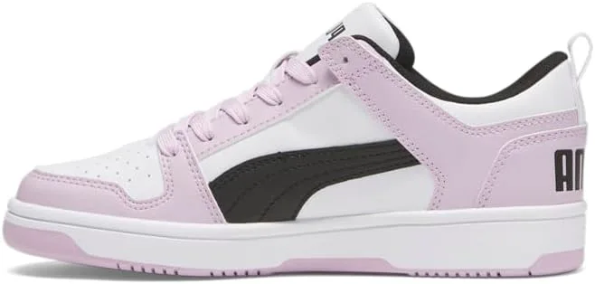 Кроссовки Puma Unisex-Child Rebound Layup, белый/черный — фото 4