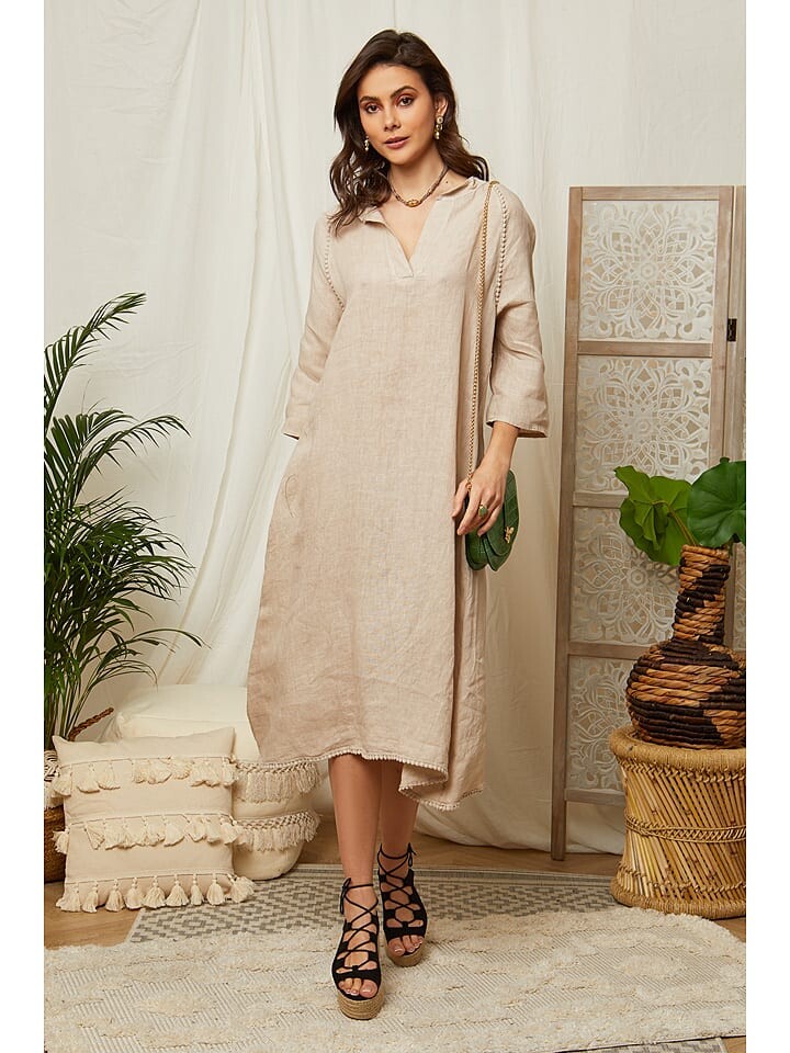 

Длинное платье Lin Passion Leinen, бежевый